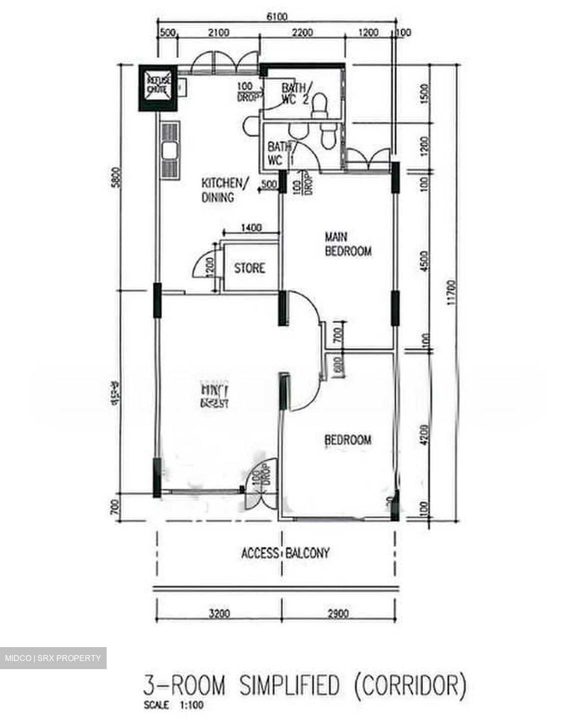 Blk 684 Hougang Avenue 8 (Hougang), HDB 3 Rooms #595141071